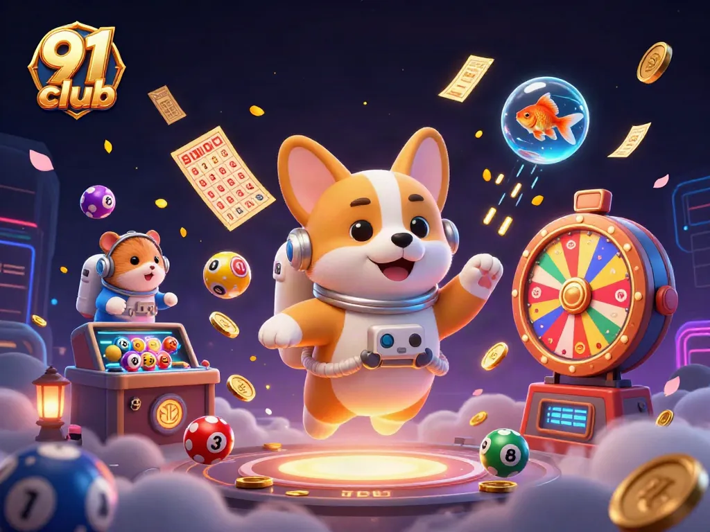 Join the excitement in the 91 club casino with colorful lottery elements and dynamic gameplay scenarios!