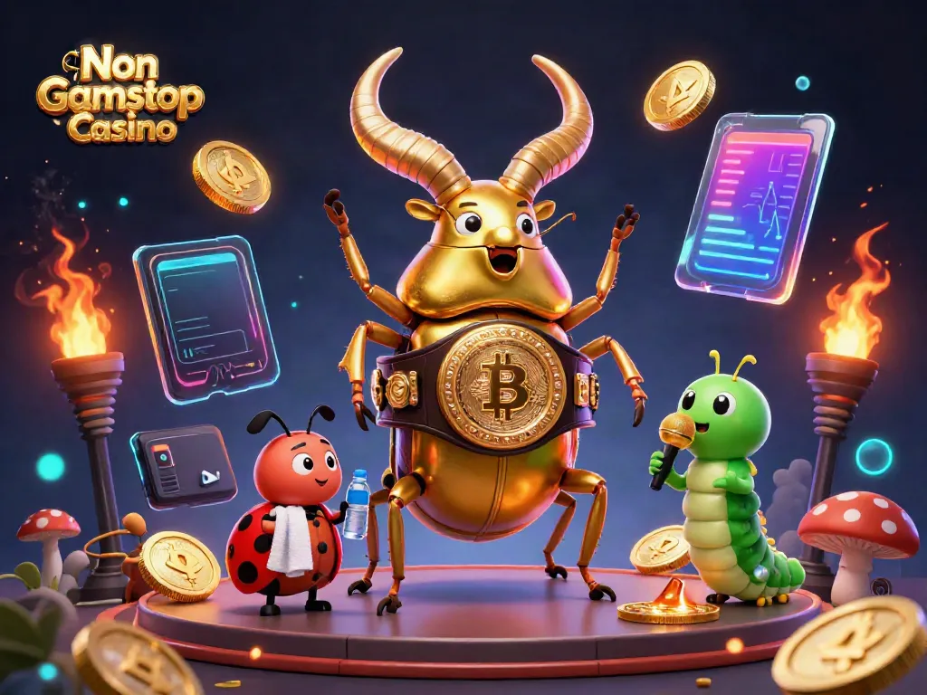 Experience thrilling excitement at a Non Gamstop Casino featuring golden stag beetle champions.