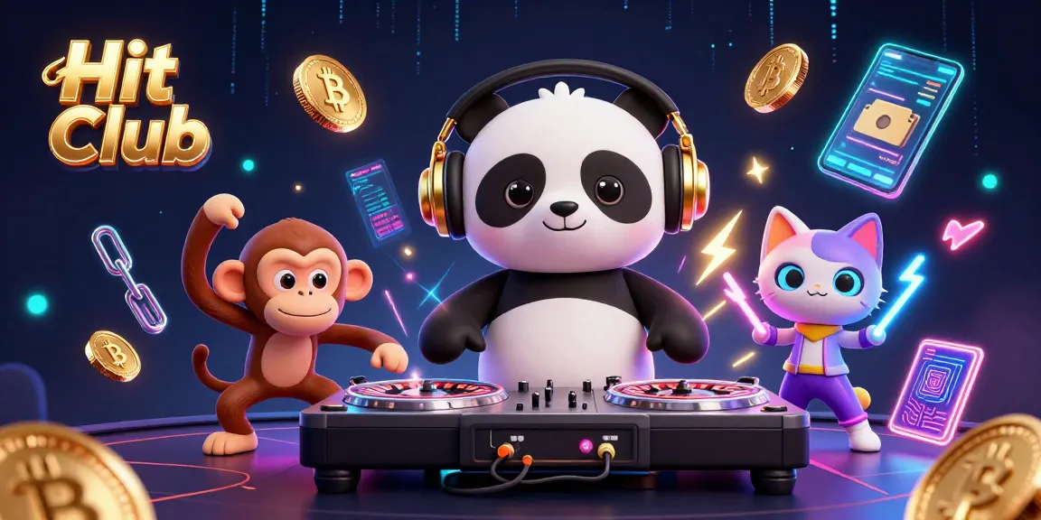 Hit Club scene showcasing a DJ panda spinning roulette wheels amidst vibrant casino elements.