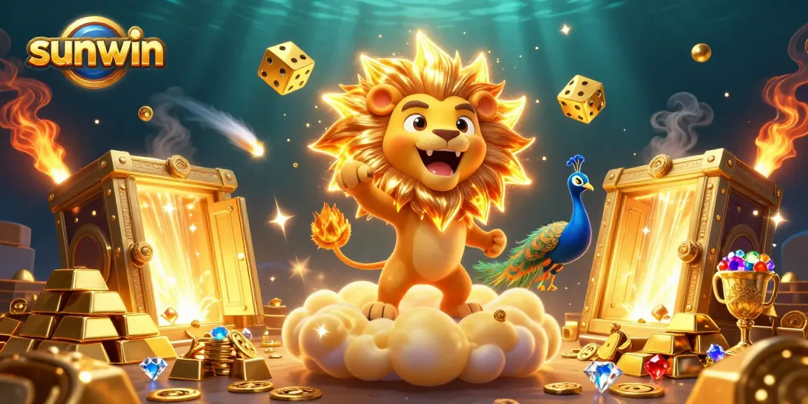 Experience the thrilling games at sunwin with vibrant treasures and dynamic elements shining through!